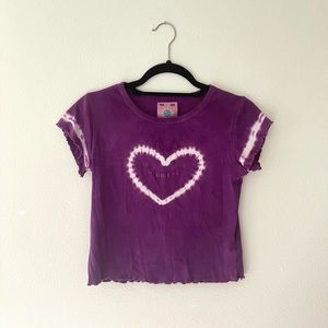 💜UNIF purple tie dye logo tee 💜